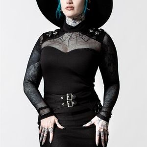 ARCH ENEMIES FISHNET TOP - KILLSTAR - Small